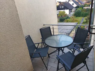 Ein Balkon oder eine Terrasse in der Unterkunft Apartment Popp