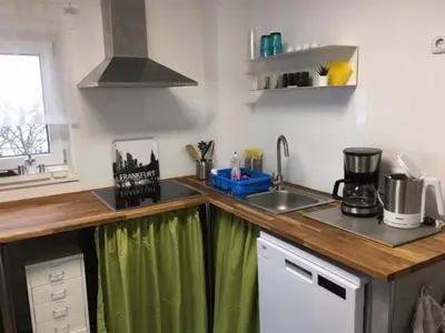 Küche/Küchenzeile in der Unterkunft Helles neues Appartement