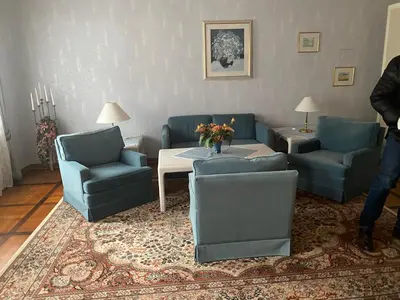 Ein Sitzbereich in der Unterkunft Hotel & Restaurant Zum Riesen