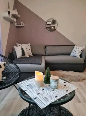 Ein Sitzbereich in der Unterkunft Apartment in TOP Lage Durlacher Tor/KIT