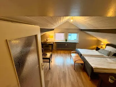 Ein Bett oder Betten in einem Zimmer der Unterkunft RelaxStay - Maisonette - Smart-TV- WIFI