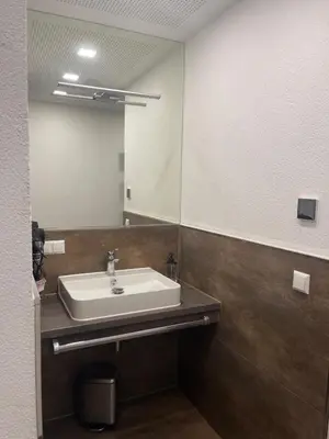 Ein Badezimmer in der Unterkunft Propeller Gästehaus EG