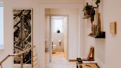 Grundriss der Unterkunft Wald Idyll Klingenberg Designhaus mit Klimaanlage Hollands Ferienhaus