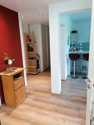 Küche/Küchenzeile in der Unterkunft Ludwigsburg, ruhige Lage im Grünen, Schlossnähe, blühendes Barock