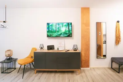 TV/Unterhaltungsangebot in der Unterkunft Chic Studio - 1min zum HBF