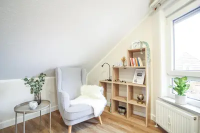 Die Bibliothek in der Ferienwohnung