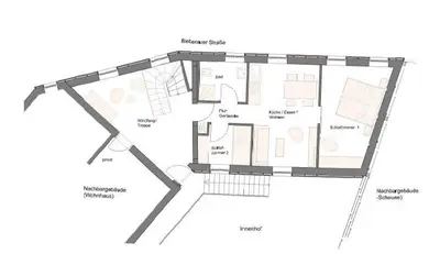 Grundriss der Unterkunft Ferienbauernhof Brandt