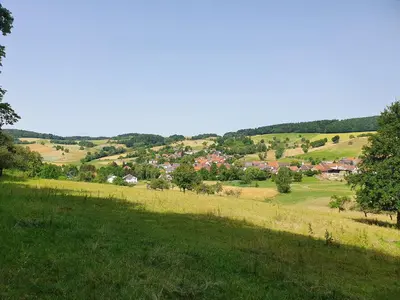 Naturlandschaft in der Nähe des Bauernhofs