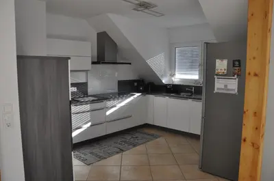 Küche/Küchenzeile in der Unterkunft Schnurs Ferienwohnung