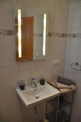 Ein Badezimmer in der Unterkunft Schnurs Ferienwohnung