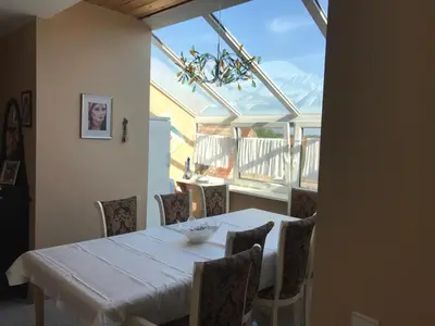 Ein Balkon oder eine Terrasse in der Unterkunft 1 Zimmer (Monteurzimmer) Bruchsal/Forst 2 Personen