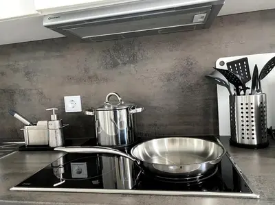 Küche/Küchenzeile in der Unterkunft Business Apartment in CityPark