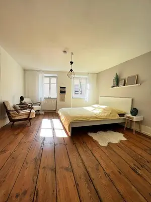 Ein Bett oder Betten in einem Zimmer der Unterkunft maison de grès