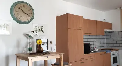 Küche/Küchenzeile in der Unterkunft Wohlfühlen in Neckarsulm