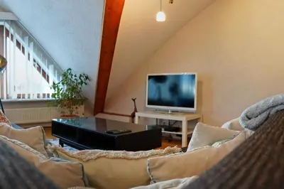 TV/Unterhaltungsangebot in der Unterkunft Große, helle Wohnung für bis zu 6 Personen