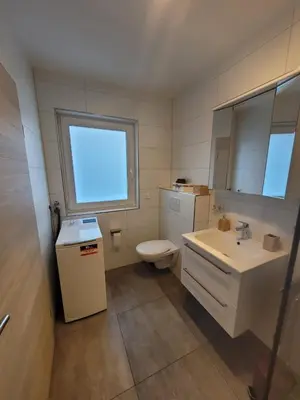Ein Badezimmer in der Unterkunft Ferienwohnung Hanek
