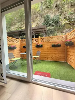 Ein Garten an der Unterkunft Ferienwohnung Hanek