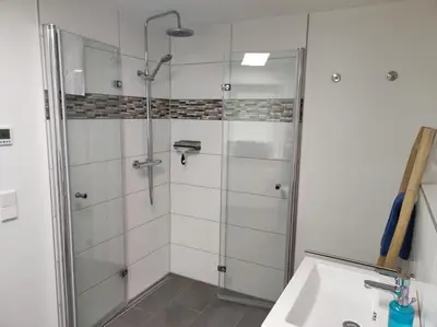 Ein Badezimmer in der Unterkunft Weinseelig14