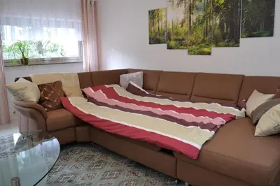 Ein Sitzbereich in der Unterkunft Zauber der Pfalz