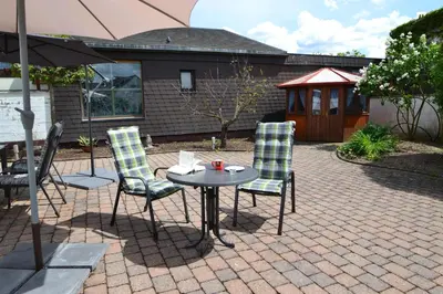 Ein Garten an der Unterkunft Zauber der Pfalz