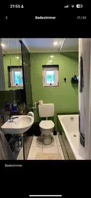 Ein Badezimmer in der Unterkunft Monteurszimmer in Heppenheim Kirschhausen