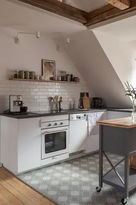 Küche/Küchenzeile in der Unterkunft Altbau Appartement - klein aber oho