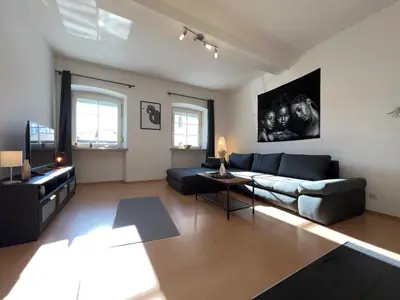 TV/Unterhaltungsangebot in der Unterkunft Romantisches Kamin-Apartment by Rabe - Gartenabteil, Smart-TV, Netflix