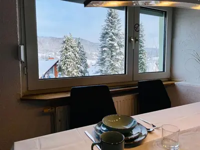 Grundriss der Unterkunft Ferienwohnung mit Talblick für Monteure