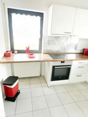 Küche/Küchenzeile in der Unterkunft Ferienwohnung Balu