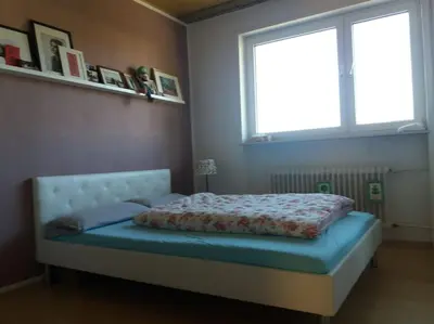 Ein Bett oder Betten in einem Zimmer der Unterkunft Gemütliche, helle Wohnung im Luftkurort Dansenberg