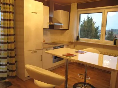 Küche/Küchenzeile in der Unterkunft Gemütliche, helle Wohnung im Luftkurort Dansenberg