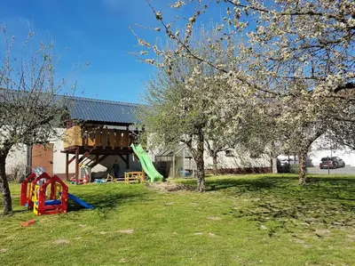 Ein Kinderspielbereich in der Unterkunft Ferien-/Monteurwohnung im Odw.