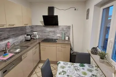 Küche/Küchenzeile in der Unterkunft Ferien-/Monteurwohnung im Odw.