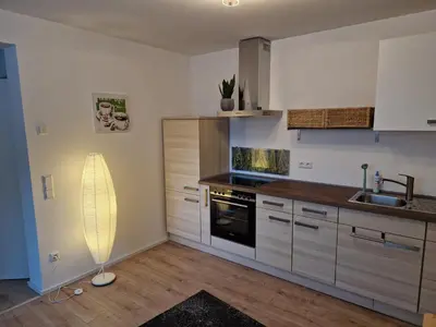 Küche/Küchenzeile in der Unterkunft Apartment im Nordschwarzwald