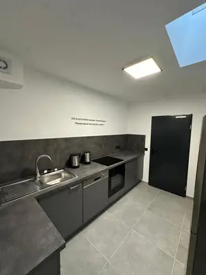 Küche/Küchenzeile in der Unterkunft EasyLiving Darmstadt