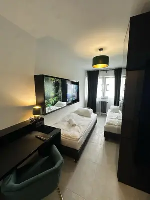 Ein Bett oder Betten in einem Zimmer der Unterkunft EasyLiving Darmstadt