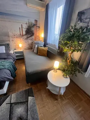 Ein Bett oder Betten in einem Zimmer der Unterkunft Großes Apartment Aschaffenburg 4 Schlafzimmer bis zu 10 Personen Mainpark Apartment Mainaschaff