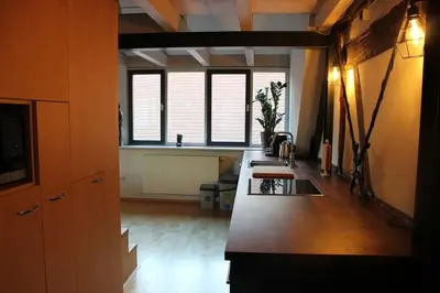 Küche/Küchenzeile in der Unterkunft empanada ferienwohnung