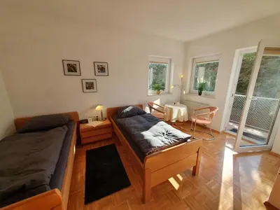 Ein Sitzbereich in der Unterkunft ABM Apartment 16