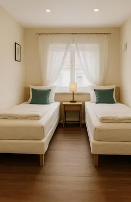Ein Bett oder Betten in einem Zimmer der Unterkunft Lux Apartment near Frankfurt!