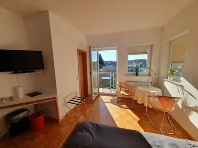 TV/Unterhaltungsangebot in der Unterkunft App 25 Gästehaus Zwingenberg