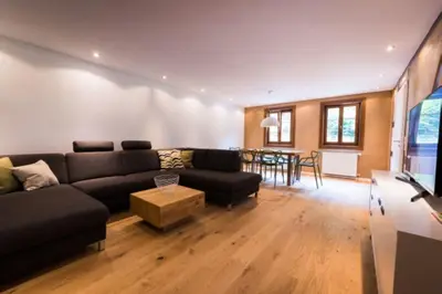 Ein Sitzbereich in der Unterkunft GASTHAUS Porzelt Wohnung 3