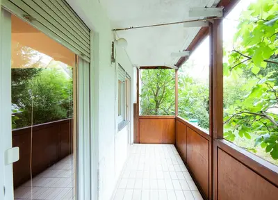 Ein Balkon oder eine Terrasse in der Unterkunft Monteurunterkunft Heilbronn
