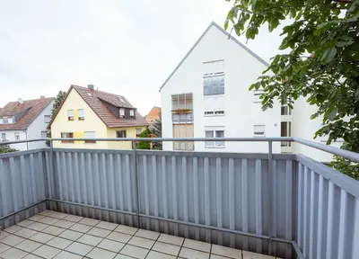 Ein Balkon oder eine Terrasse in der Unterkunft Monteurunterkunft Heilbronn
