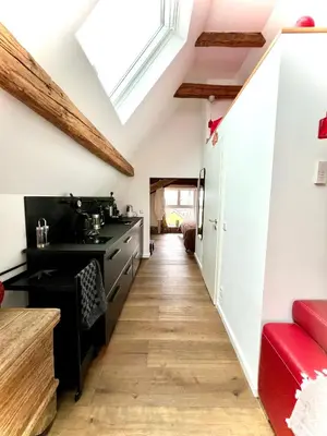 Küche/Küchenzeile in der Unterkunft Schönster Blick auf Oppenheim!