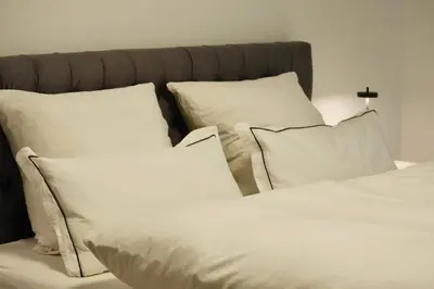 Ein Bett oder Betten in einem Zimmer der Unterkunft Modern holiday apartment in the heart of Klingenmünster
