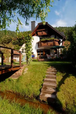 Ein Garten an der Unterkunft Ferienwohnung Haus Winterberg