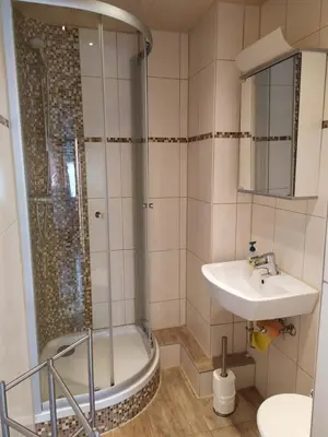 Ein Badezimmer in der Unterkunft Fewo-Neschtle
