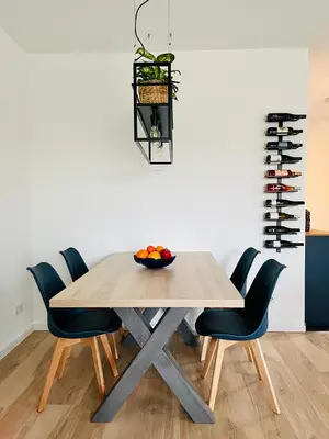 Grundriss der Unterkunft MyBLEISURE Premium Apartment mit Küche und Netflix nahe Heidelberg I SAP, MLP, Unternehmen im Rhein-Neckar-Kreis