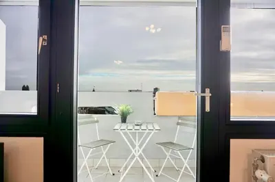 Ein allgemeiner Meerblick oder ein Meerblick von der Ferienwohnung aus